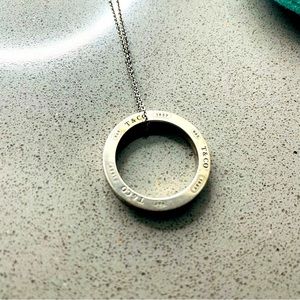 Authentic 1837 Tiffany & Co. Circle Pendant Necklace